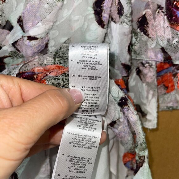 IRO Womens Dress Size 36 Multicolor Carlina Ruffled Cocktail Mini Abstract - Picture 8 of 13